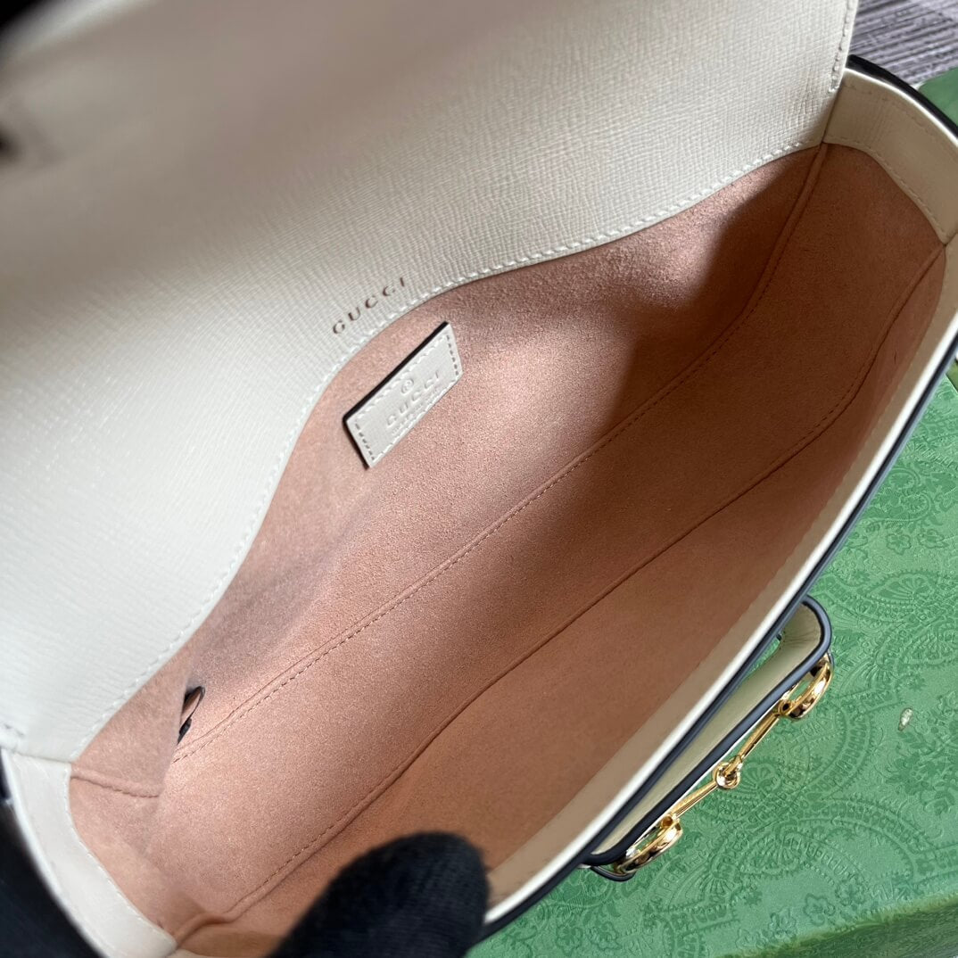 VBS 735178 Horsebit 1955 shoulder bag 24CM white