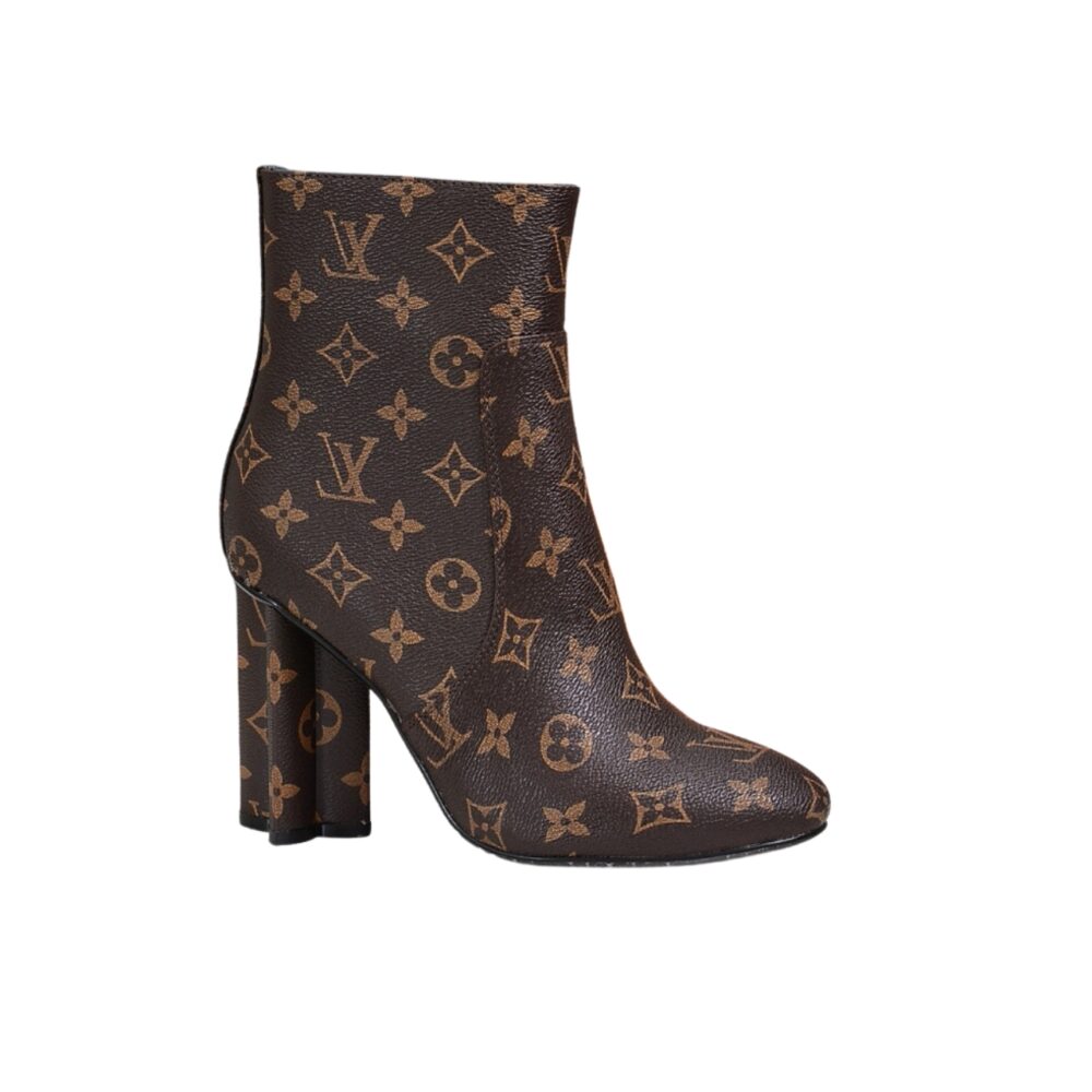 nmb SILHOUETTE ANKLE BOOT MONOGRAM BROWN