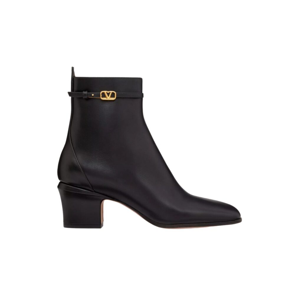 nmb GARAVANI TAN GO ANKLE BOOT IN CALFSKIN LEATHER BLACK 3W2S0GZ2ATZ 0NO