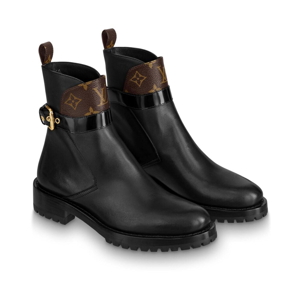 nmb DISCOVERY FLAT ANKLE BOOT BLACK 1A868L