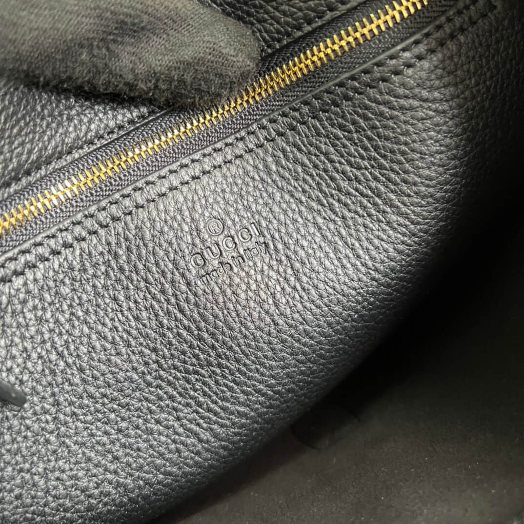 VBS636709 Handbag green black Leather Big size