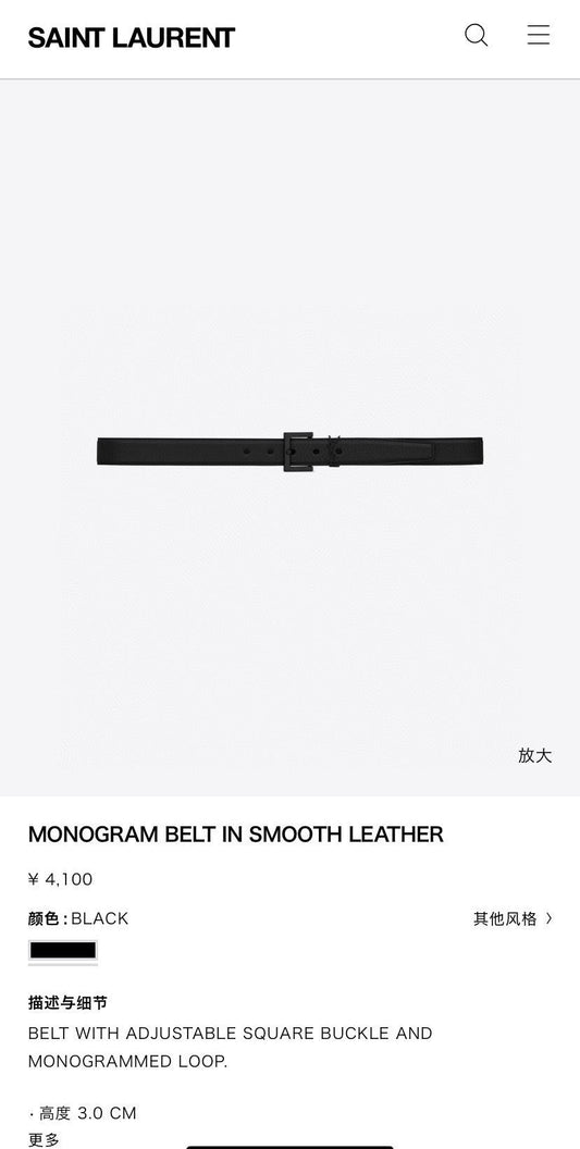 Dragons Bags YSLn Luxury Belt --110518