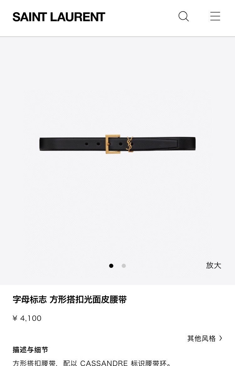 Dragons Bags YSLn Luxury Belt --110517
