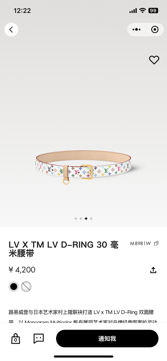 Dragons Bags ln Luxury Belt --100471