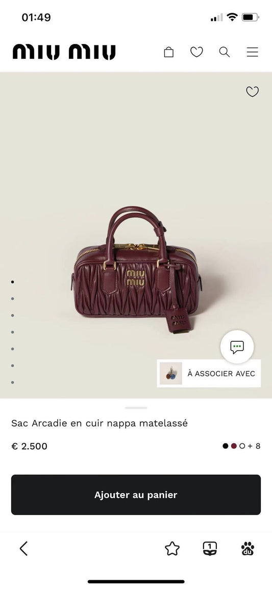 Dragons Bags Miun Miun Luxury Bag --122530
