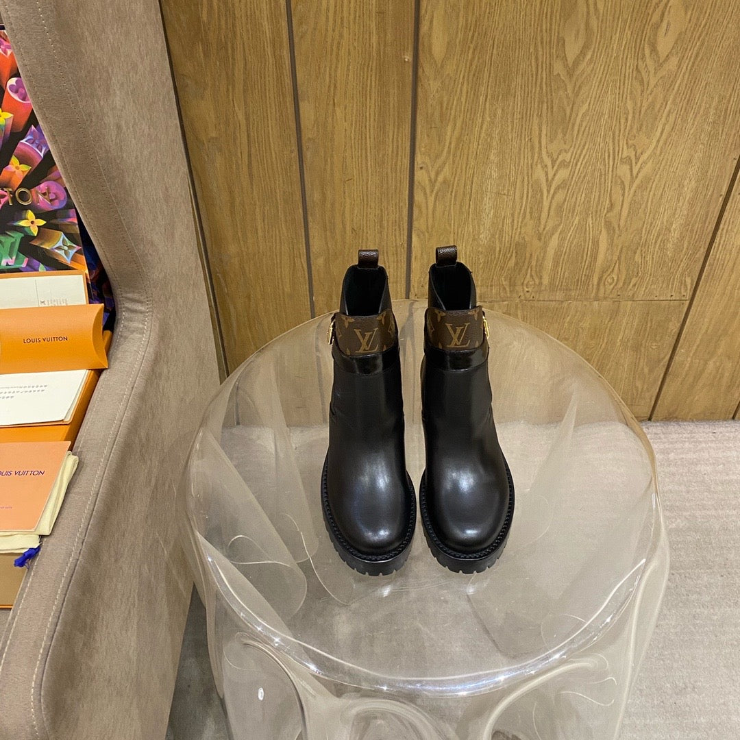 nmb DISCOVERY FLAT ANKLE BOOT BLACK 1A868L