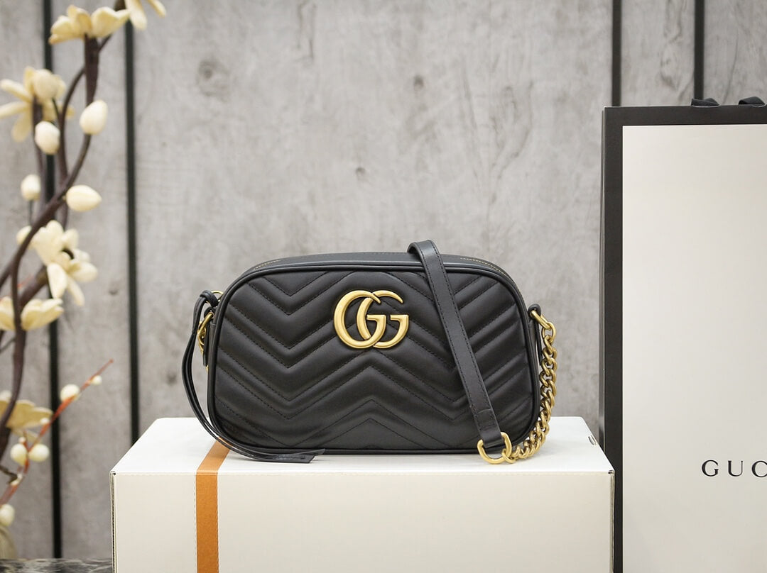 VBS-447632 Marmont black Leather Big size