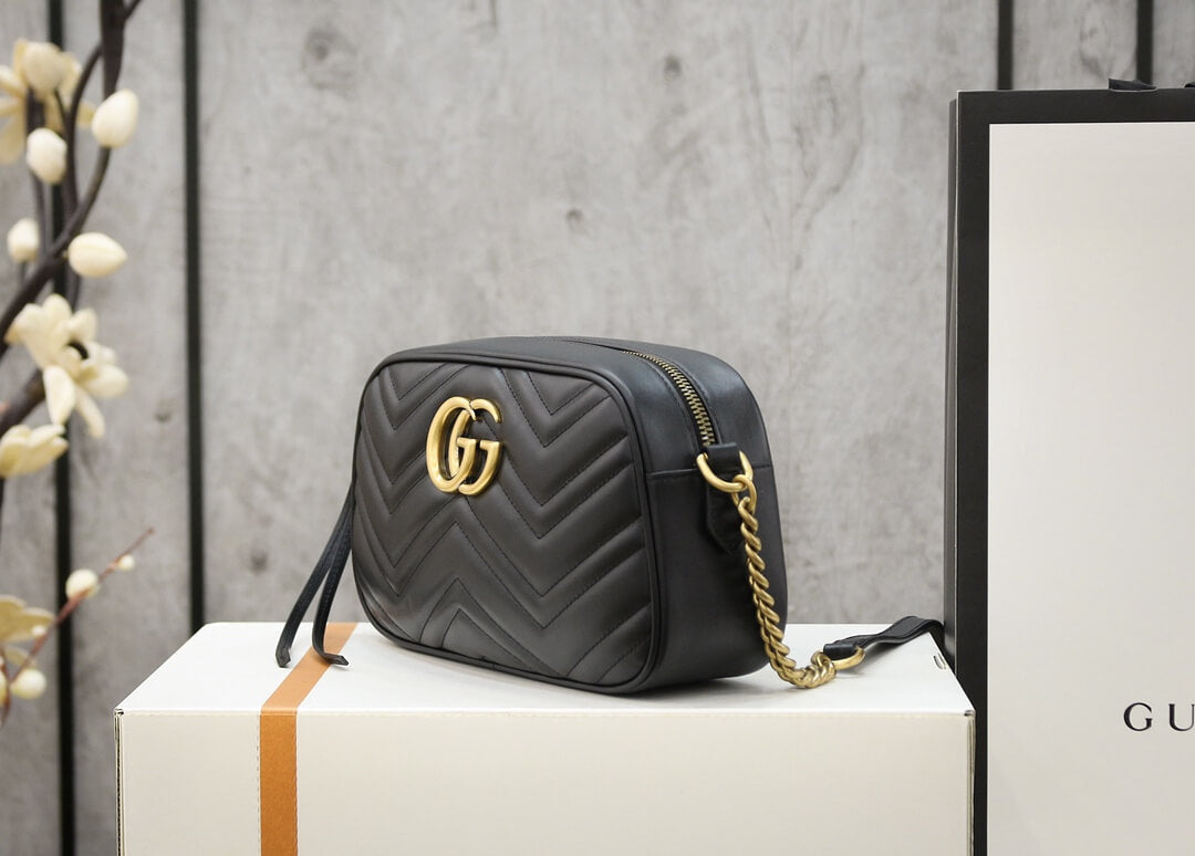 VBS-447632 Marmont black Leather Big size