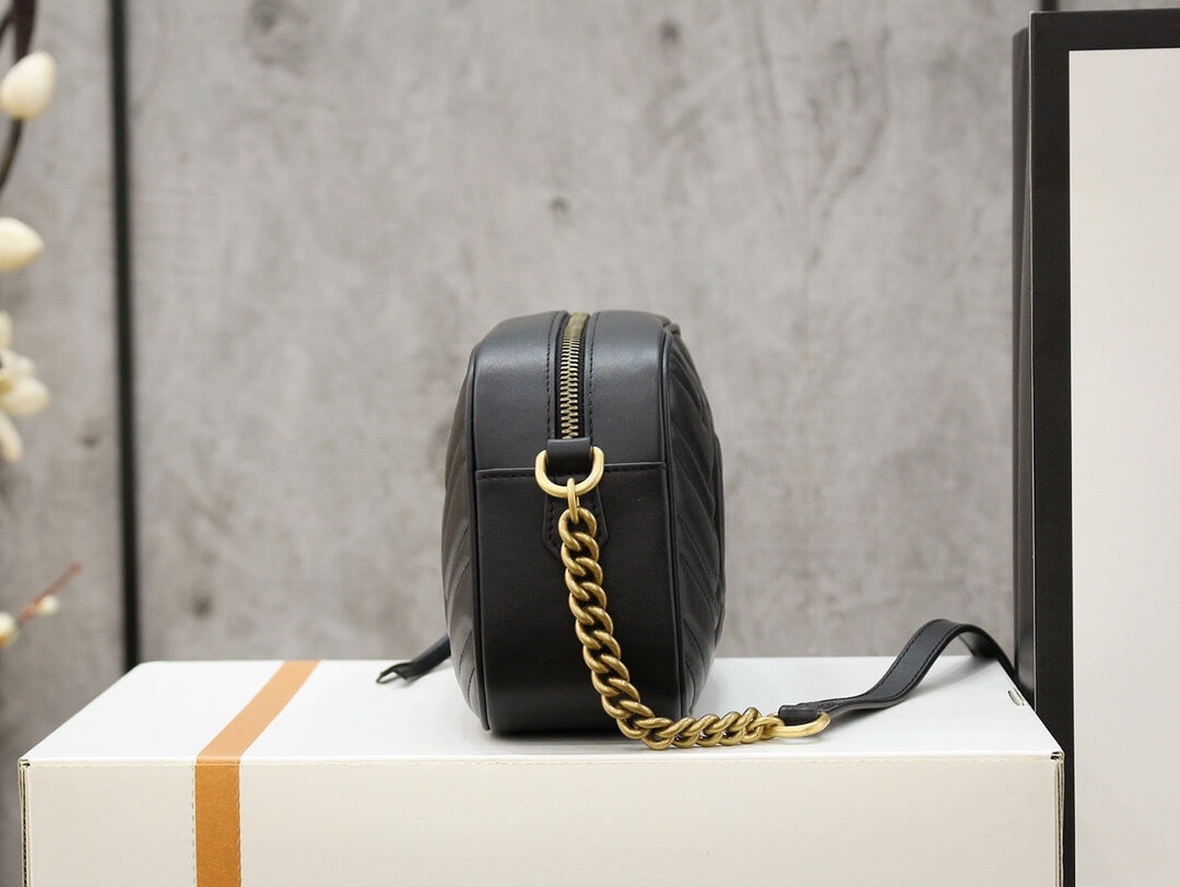 VBS-447632 Marmont black Leather Big size