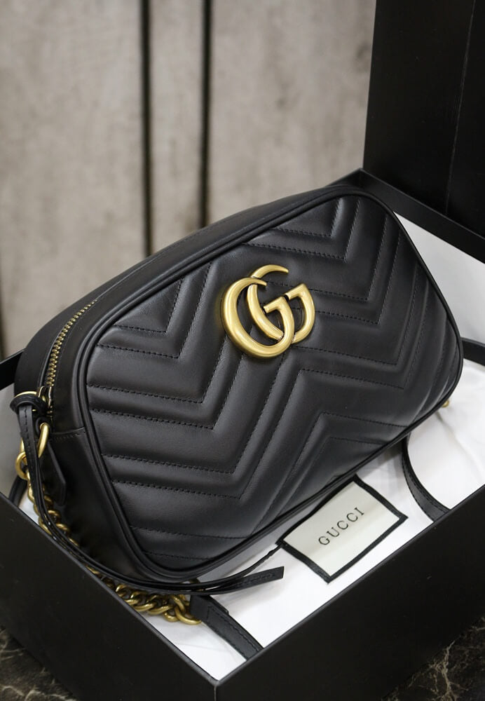 VBS-447632 Marmont black Leather Big size