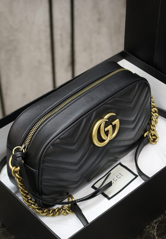 VBS-447632 Marmont black Leather Big size
