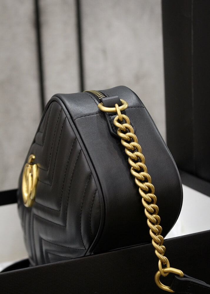 VBS-447632 Marmont black Leather Big size