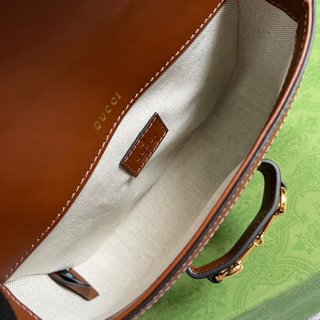 VBS675801 Denim Dionysus Saddle bag 20.5cm brown
