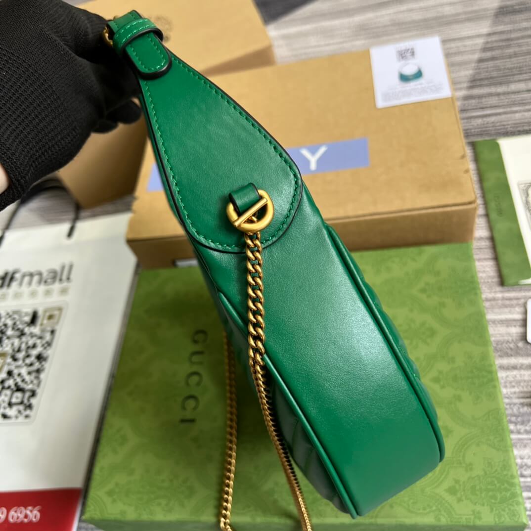 VBS699514 Mini Handbag 21cm green COWHIDE/ REAL LEATHER