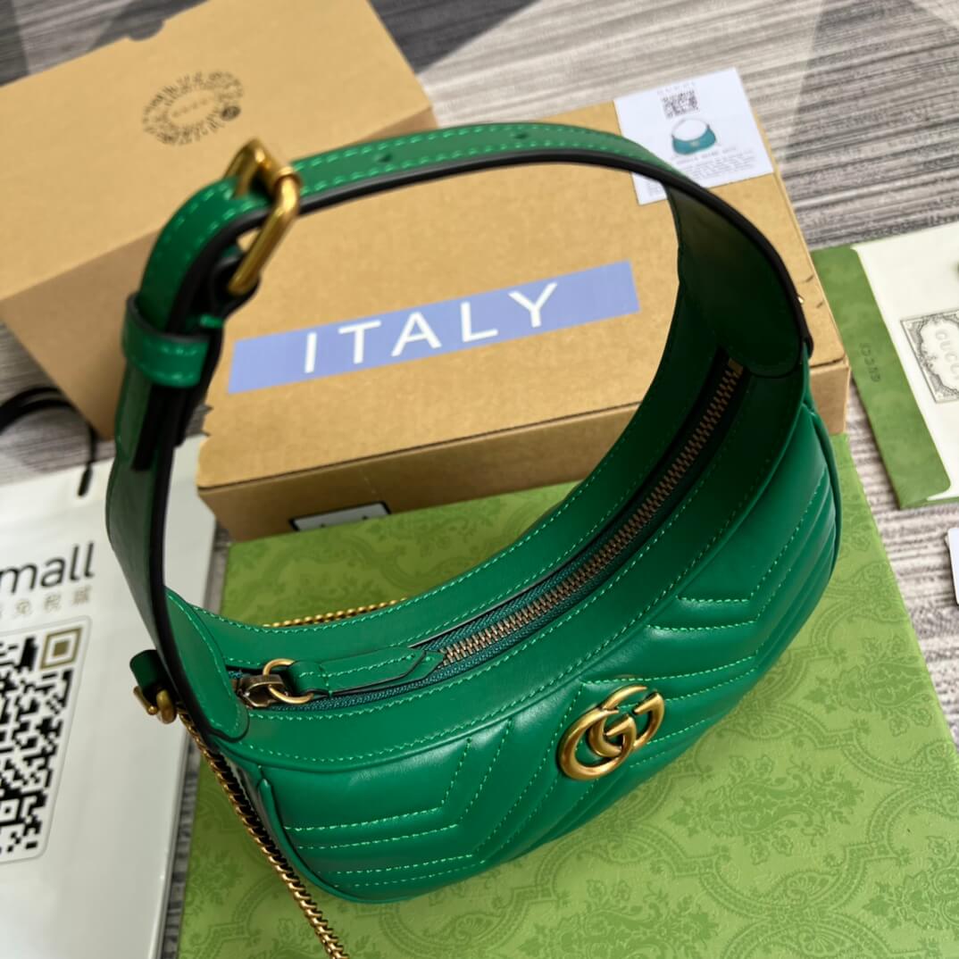 VBS699514 Mini Handbag 21cm green COWHIDE/ REAL LEATHER