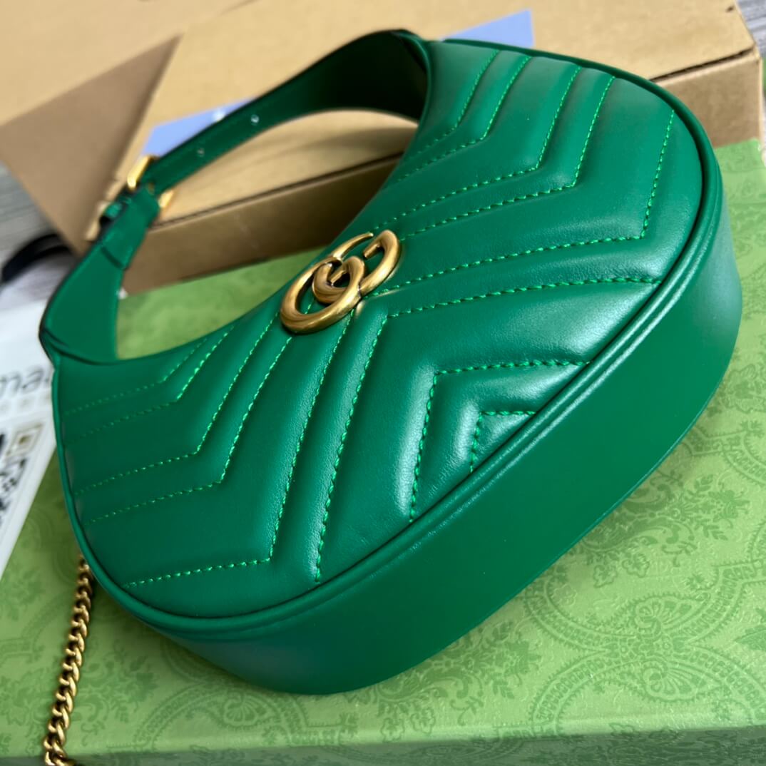 VBS699514 Mini Handbag 21cm green COWHIDE/ REAL LEATHER