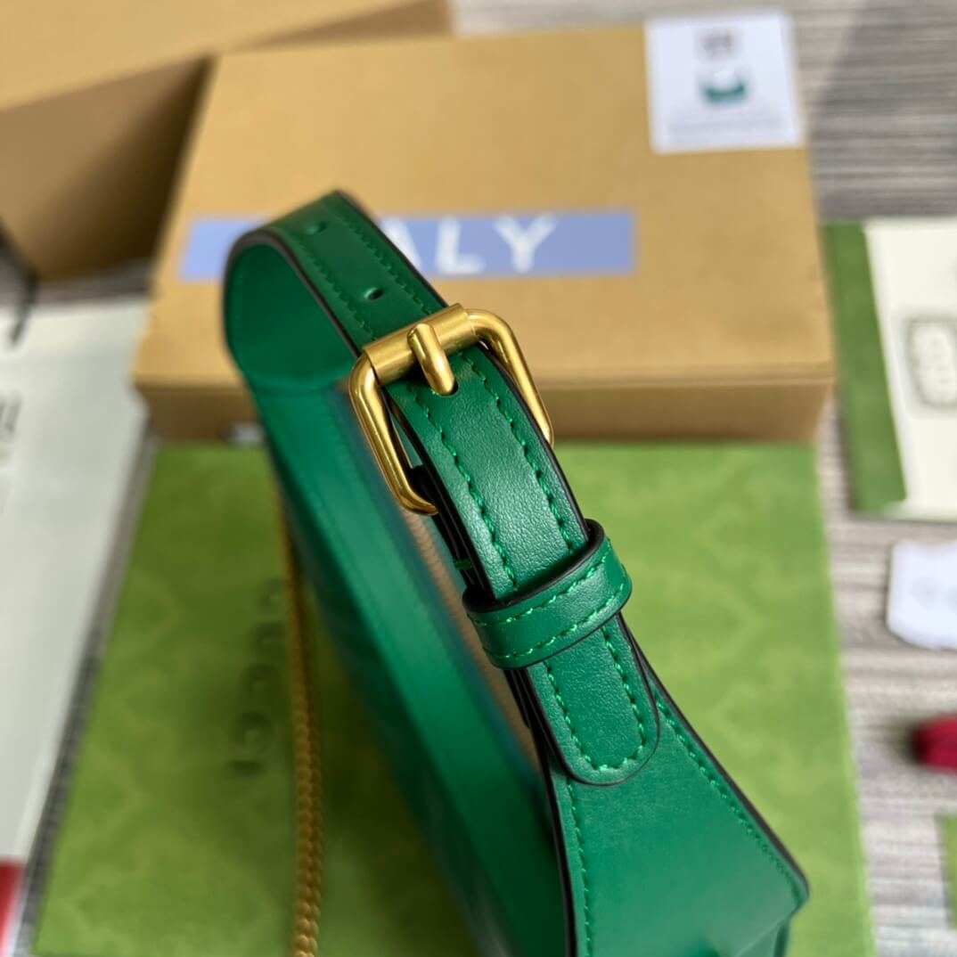 VBS699514 Mini Handbag 21cm green COWHIDE/ REAL LEATHER