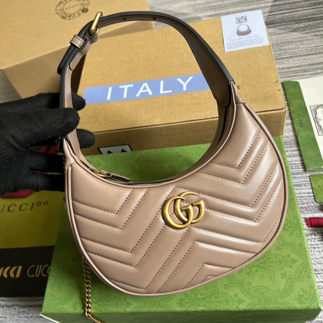 VBS 699514 Mini Handbag 21cm Milk tea color COWHIDE/ REAL LEATHER