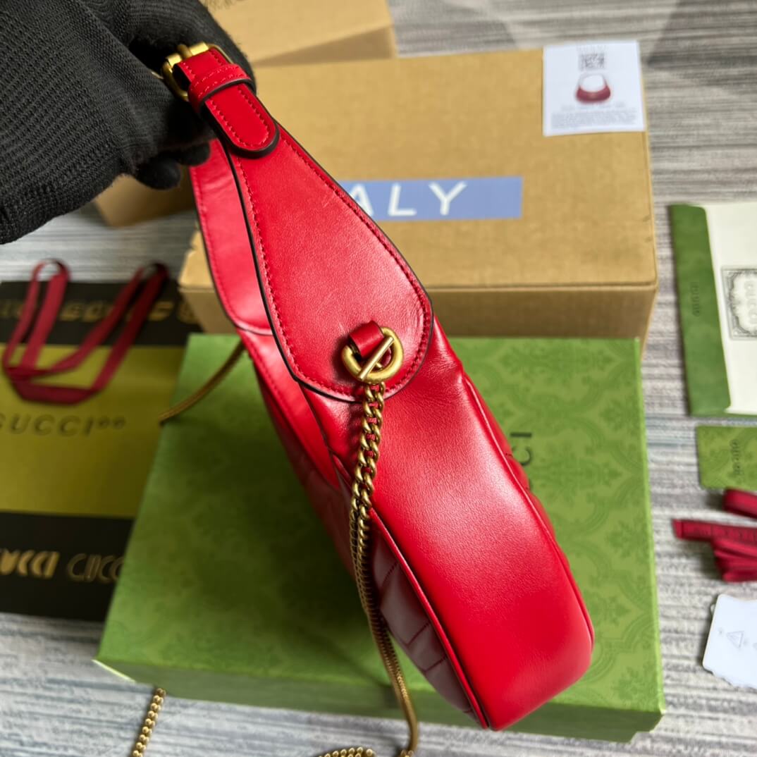 VBS 699514 Mini Handbag 21cm red COWHIDE/ REAL LEATHER