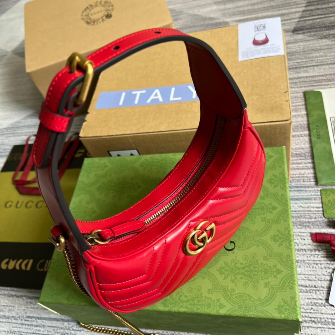 VBS 699514 Mini Handbag 21cm red COWHIDE/ REAL LEATHER