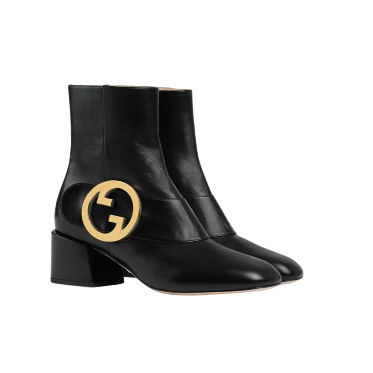 GG BLONDIE WOMEN'S ANKLE BOOT LEATHER BLACK 700016C9D001000