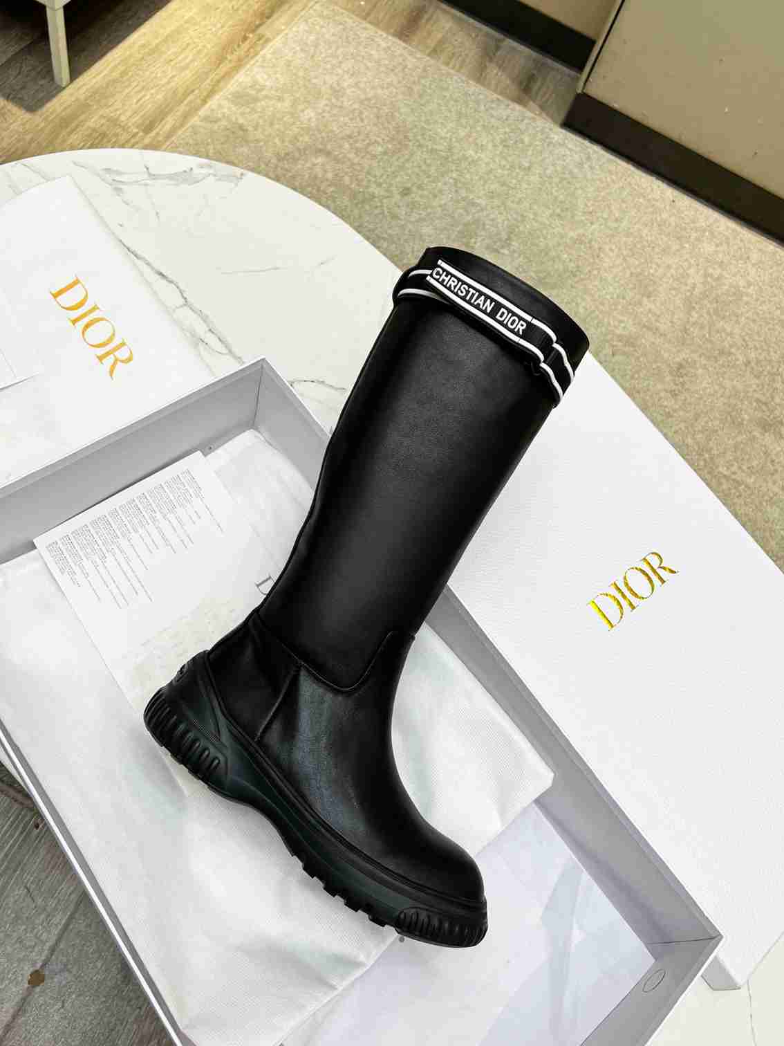 VBS D RACER BOOT CALFSKIN BLACK KDI781VEA S17X