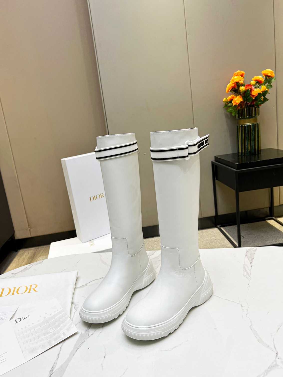 VBS D RACER BOOT CALFSKIN WHITE