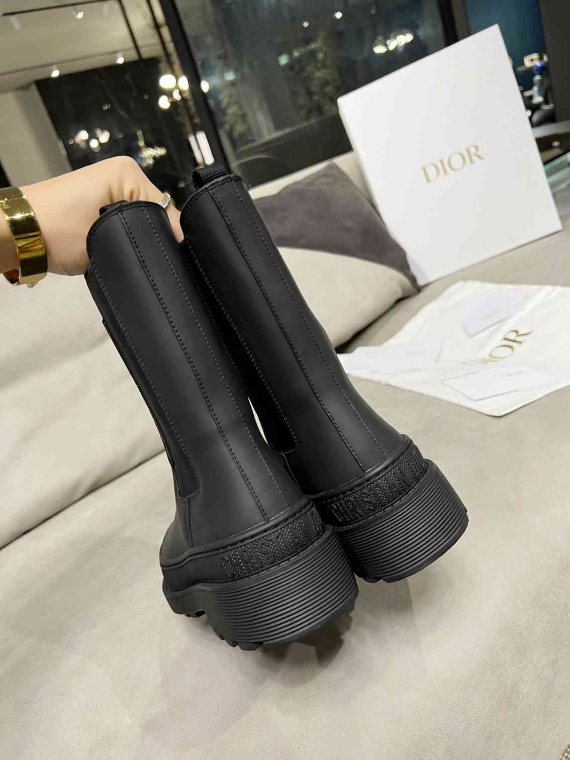 DD TRIAL ANKLE BOOTS LEATHER BLACK