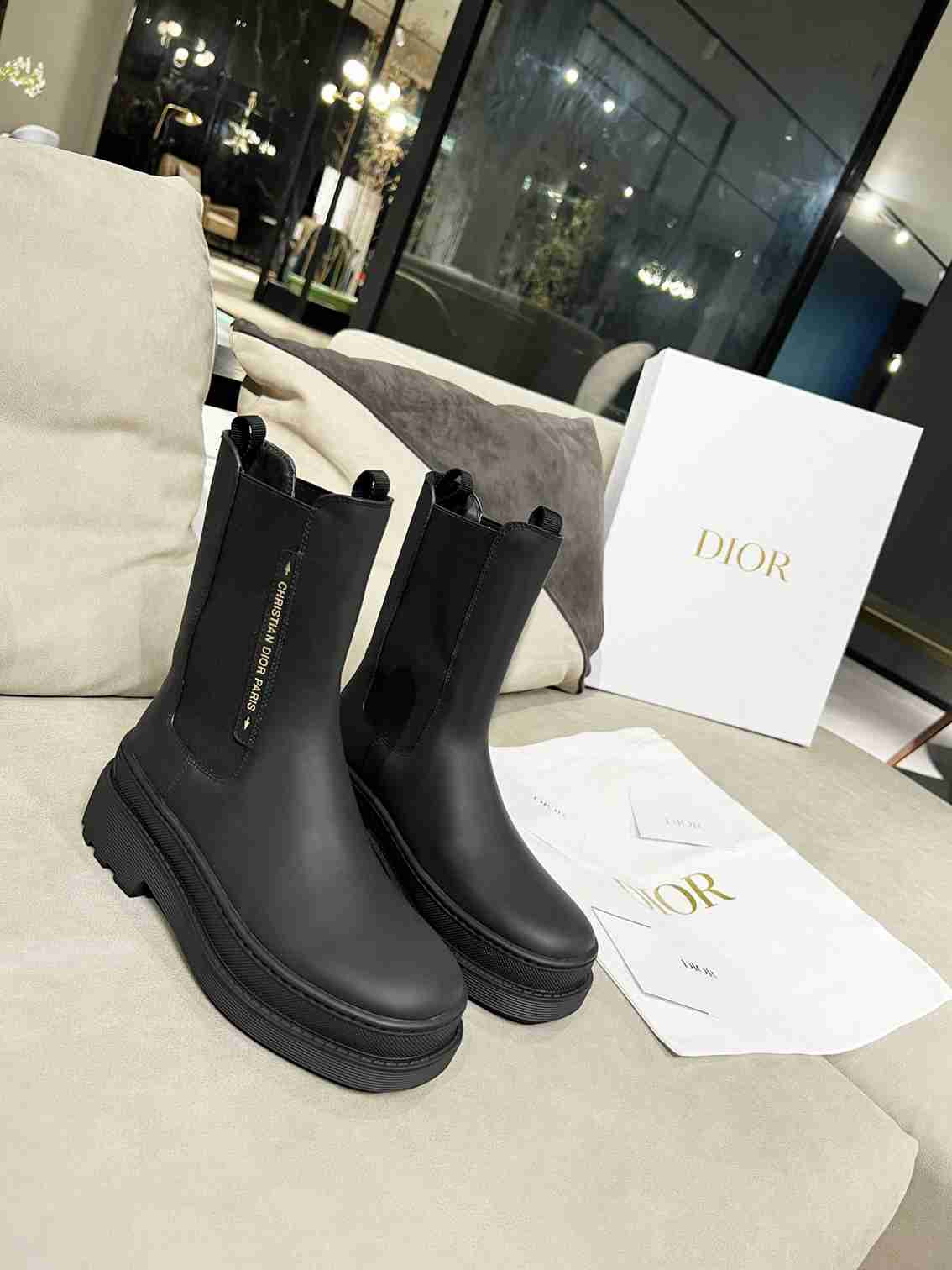 DD TRIAL ANKLE BOOTS LEATHER BLACK