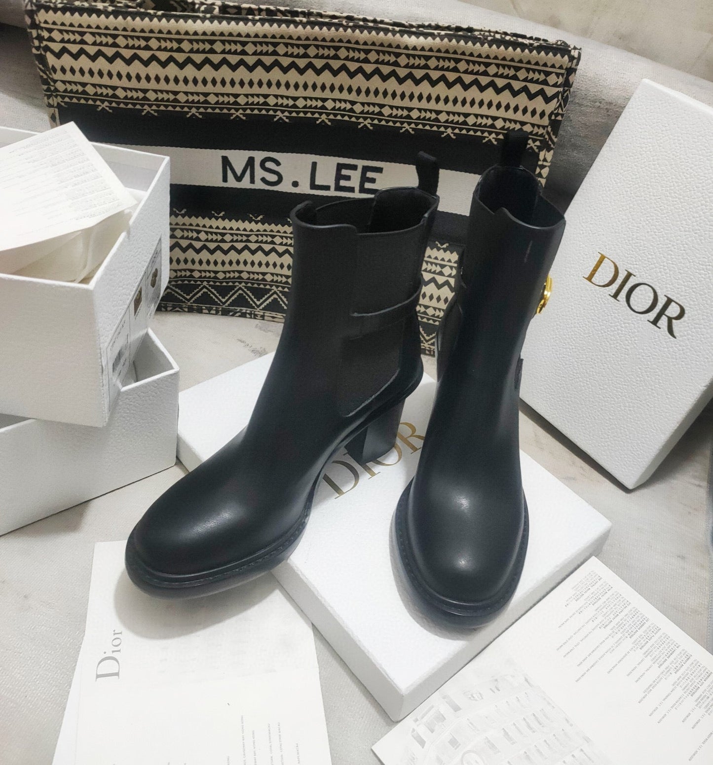 VBS 30 MONTAIGNE HEELED ANKLE BOOT BLACK SUPPLE CALFSKIN KCI950VSO S900