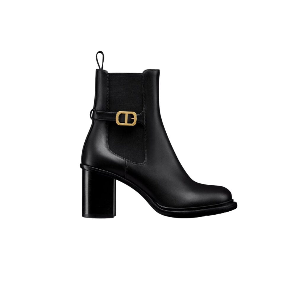 VBS 30 MONTAIGNE HEELED ANKLE BOOT BLACK SUPPLE CALFSKIN KCI950VSO S900