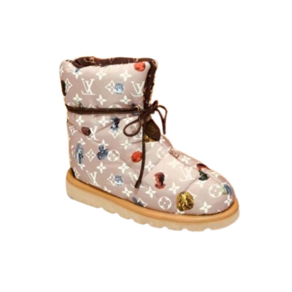 nmb PILLOW COMFORT ANKLE BOOT MONOGRAM PINK