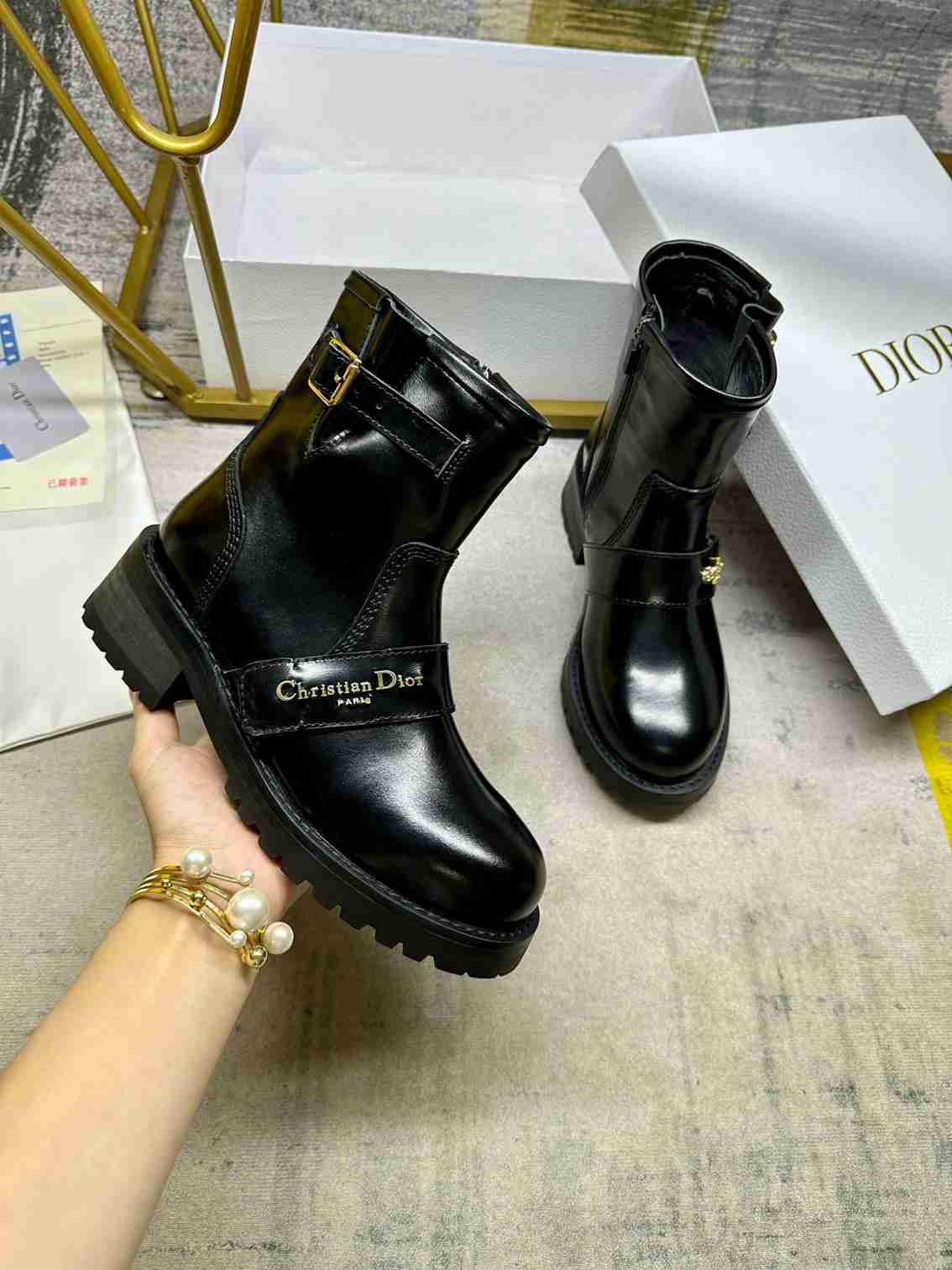 DD D QUEST ANKLE BOOT BLACK KDT070VEA S900