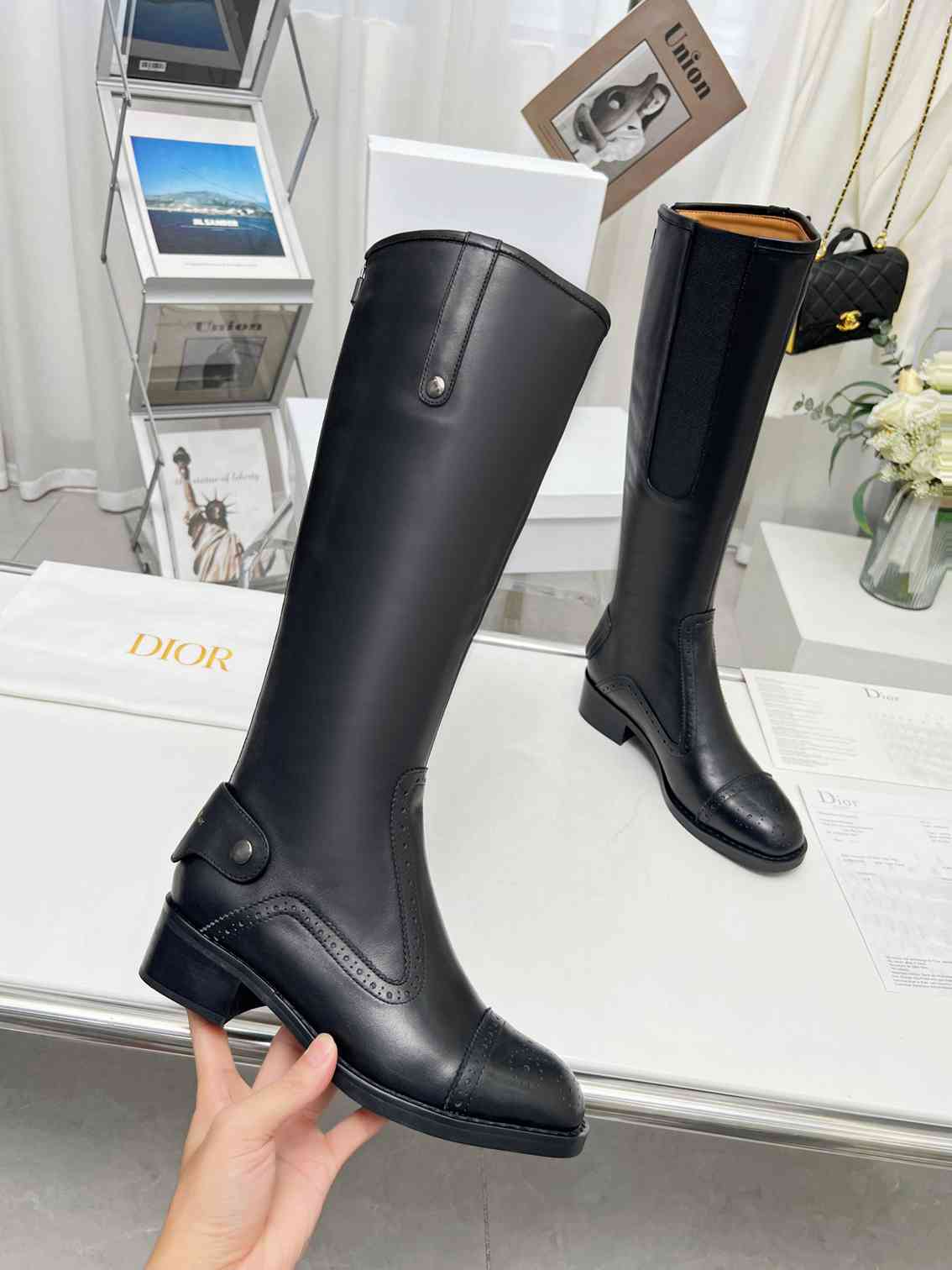 VBS D FOLK BOOT CALFSKIN BLACK