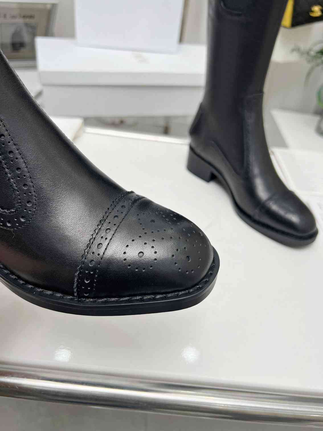 VBS D FOLK BOOT CALFSKIN BLACK