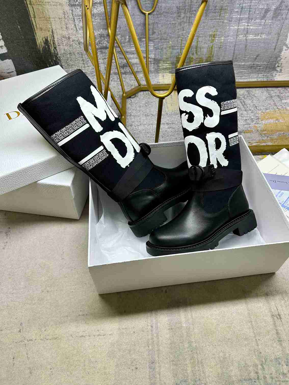 VBS D MAJOR BOOT WITH MISS VBS PRINT BLACK KDI929CMV S17X
