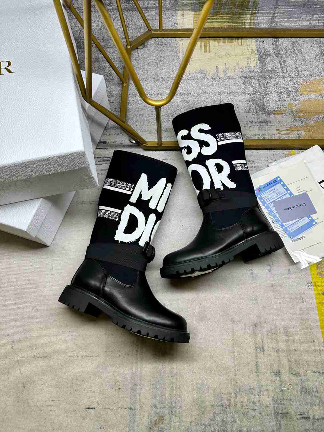 DD D MAJOR BOOT WITH MISS DD PRINT BLACK KDI929CMV S17X