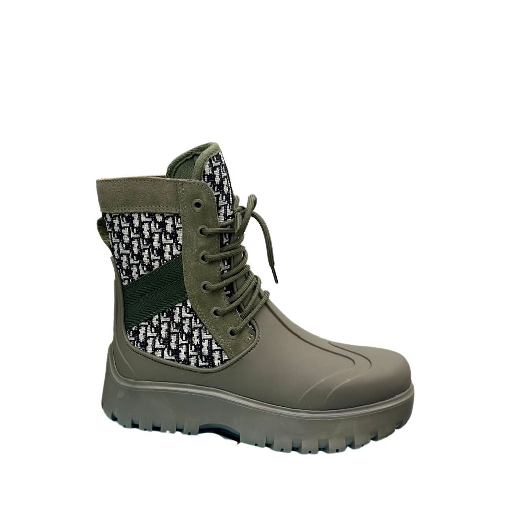 VBS GARDEN LACE UP BOOT GREEN