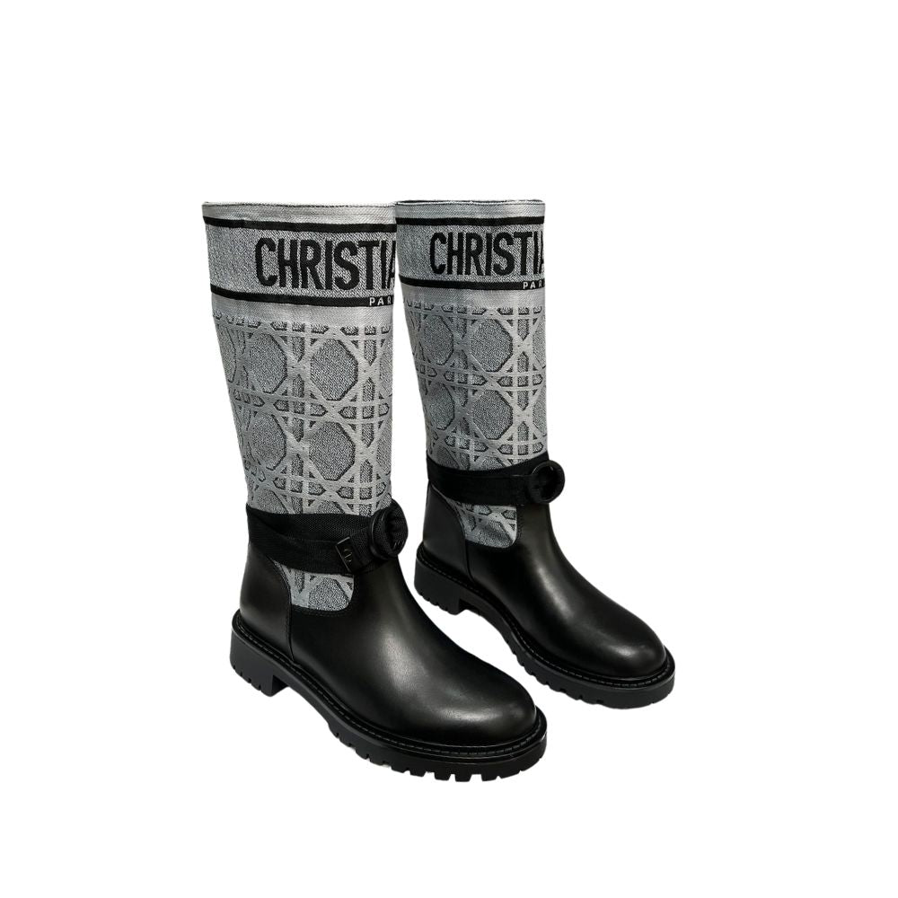VBS D MAJOR BOOT CALFSKIN BLACK AND GREY