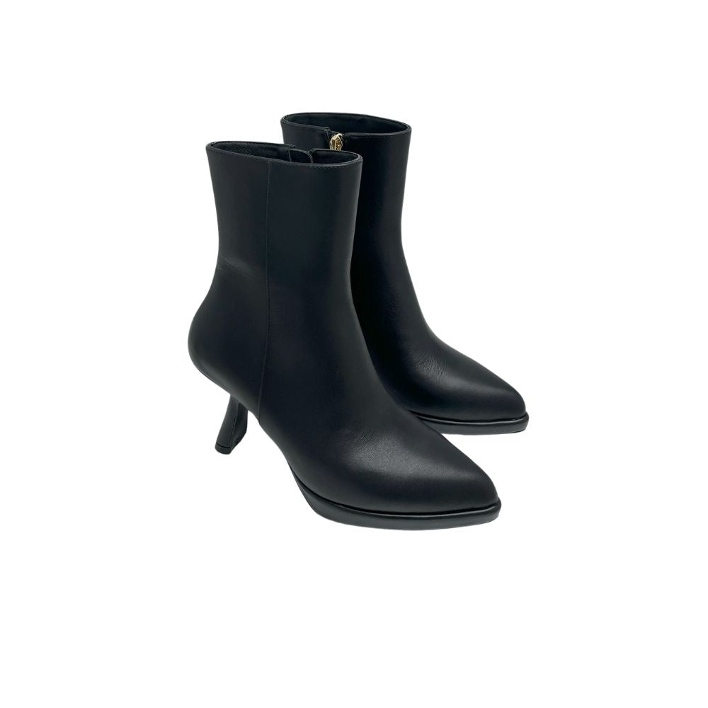 VBS LEATHER ANKLE BOOTS BLACK