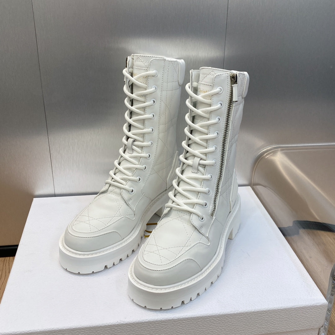 DD D LEADER ANKLE BOOT WHITE KDI733CQC S03W