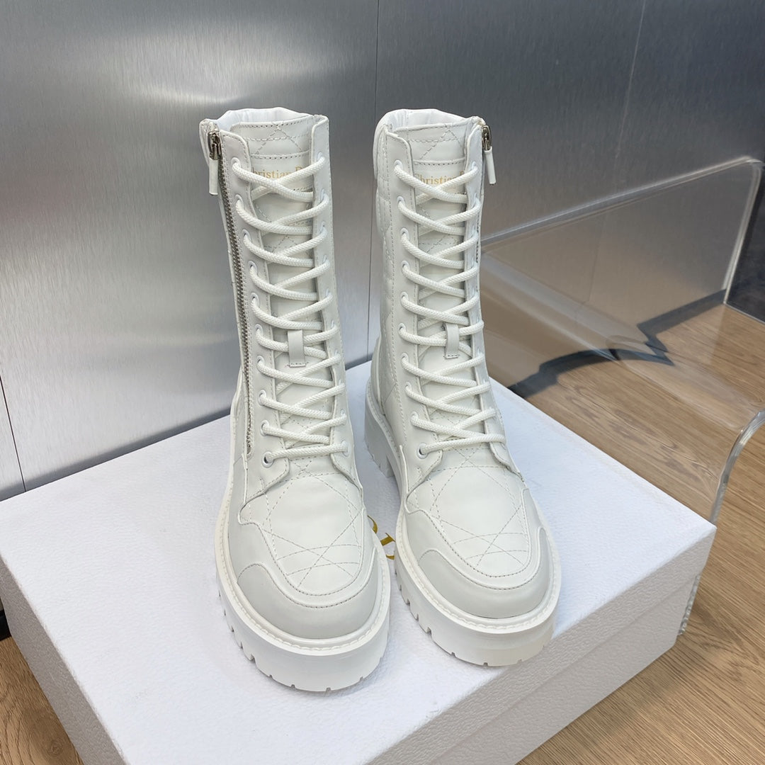 DD D LEADER ANKLE BOOT WHITE KDI733CQC S03W