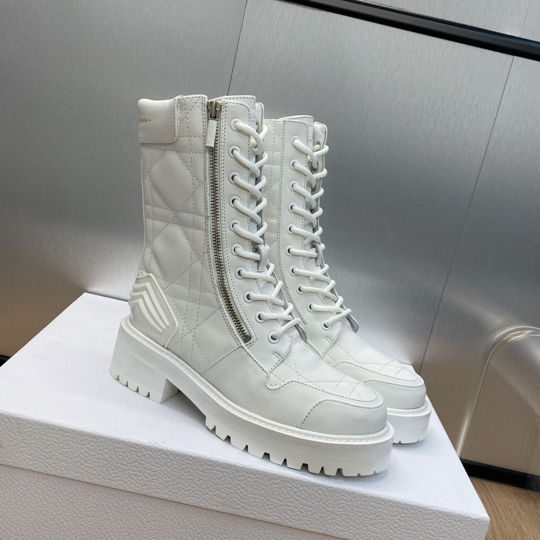 DD D LEADER ANKLE BOOT WHITE KDI733CQC S03W