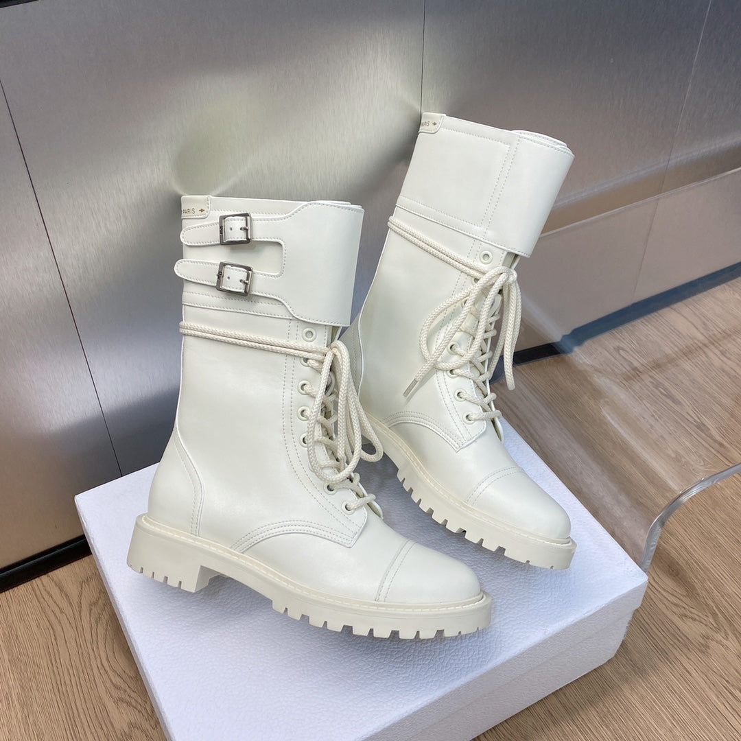 VBS D TRAP ANKLE BOOT WHITE