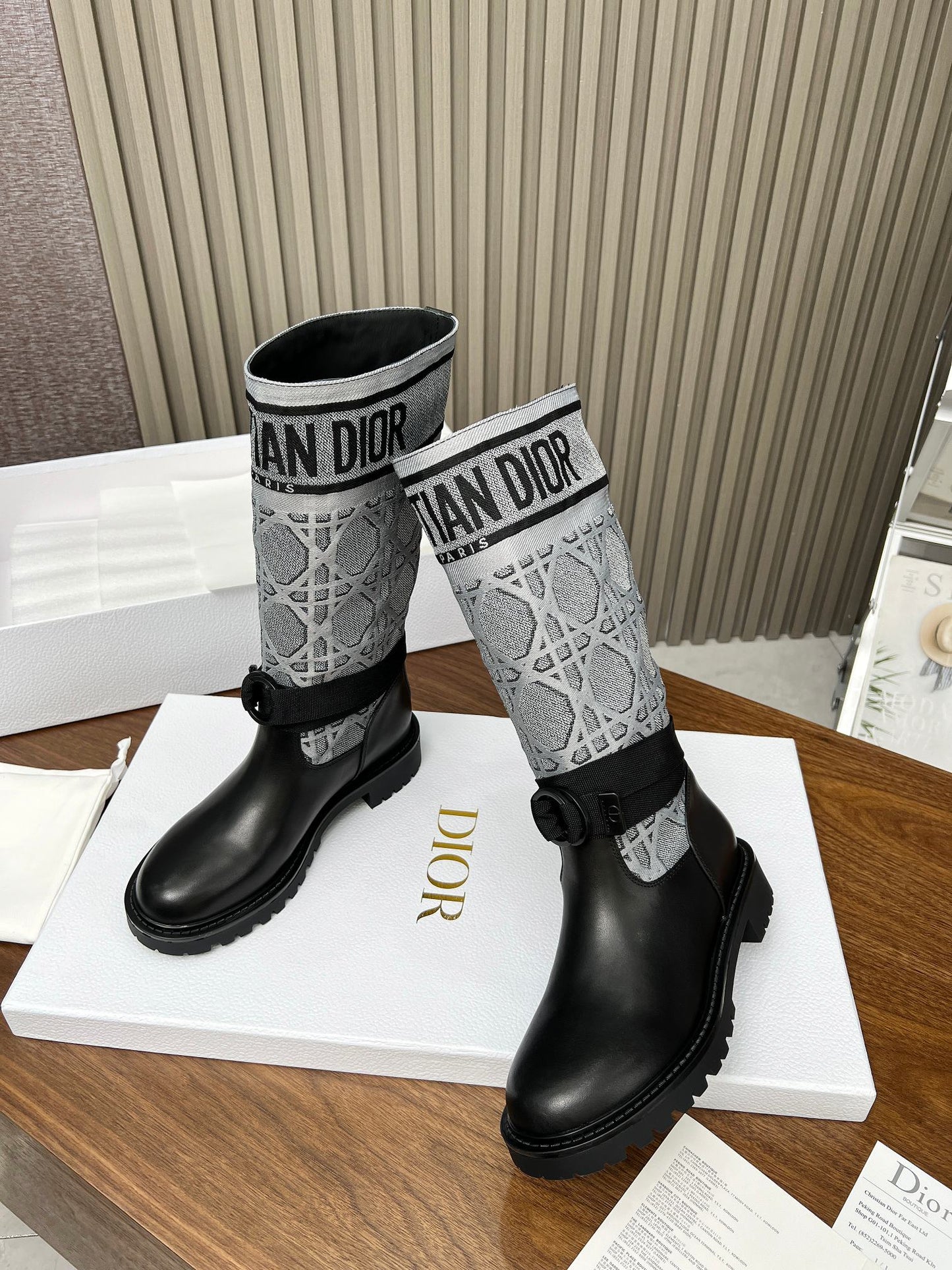 VBS D MAJOR BOOT CALFSKIN BLACK AND GREY