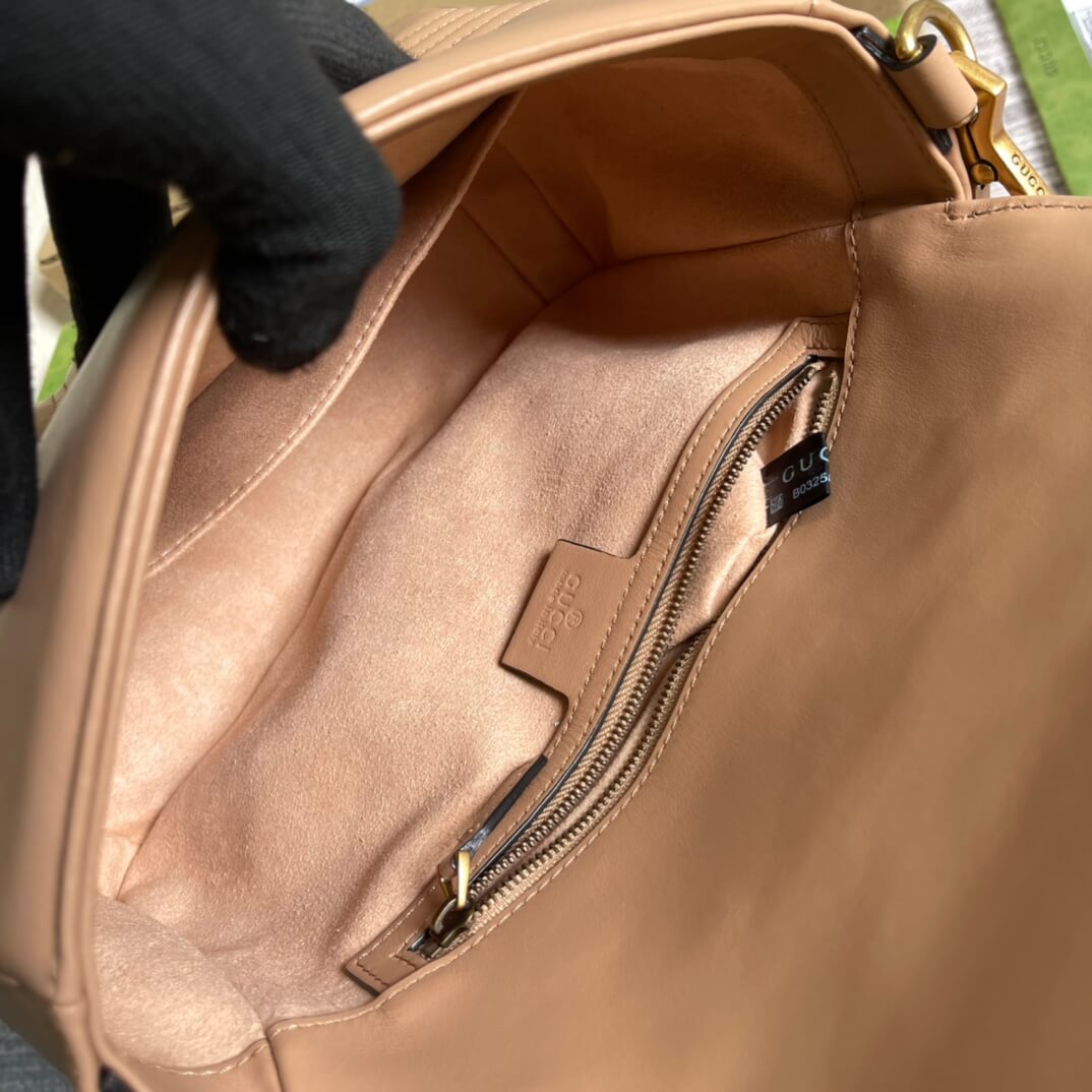 VBS-547260 shoulder bag Handbag Leather apricot Small size