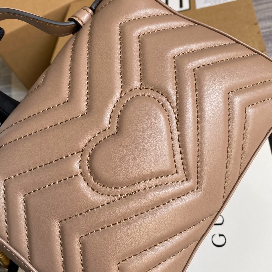 VBS-547260 Marmont shoulder bag cross body bags Handbag Leather nude Small size