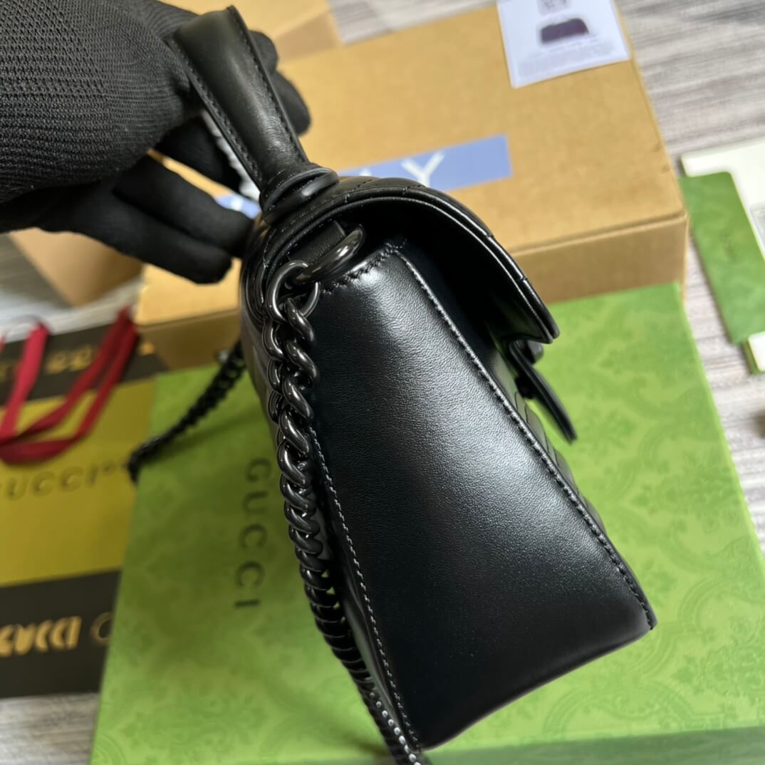 VBS-702563 shoulder bag black Leather black G meta