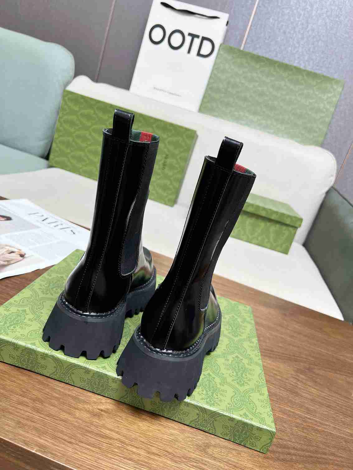 VBS WOMEN'S BOOT WITH WEB ANAND LEATHER BLACK ?806398 AAD6T 1052