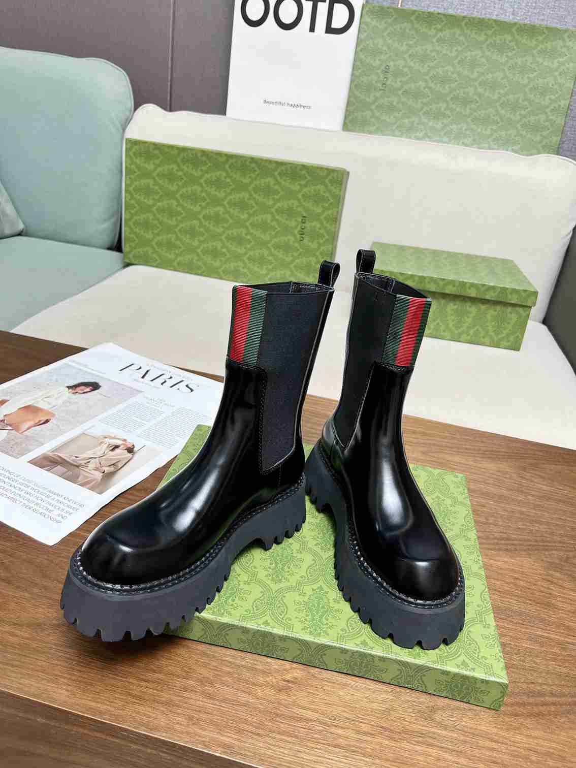 VBS WOMEN'S BOOT WITH WEB ANAND LEATHER BLACK ?806398 AAD6T 1052